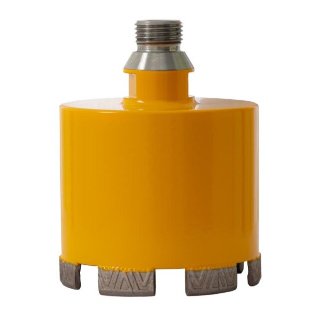 085/060 R1/2 Laser gel. diamant dznboor Dak geel - 7 Segm.