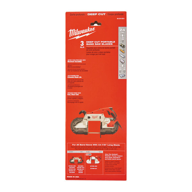 Lintzaag Milwaukee M18 FUEL / DEEP CUT / 25Tpt