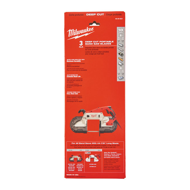 Lintzaag Milwaukee M18 FUEL / DEEP CUT / 18Tpt