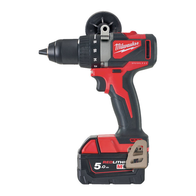 Milwaukee M18BLDD2-502X brushless boorschroefmachine