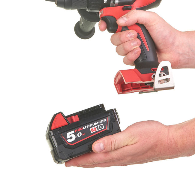Milwaukee M18BLDD2-502X brushless boorschroefmachine