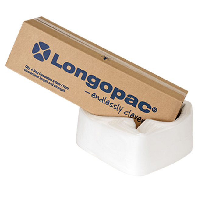 Pullman Stofzakken plastic Longopack Ssrt. 4 x 23 mtr. Clips