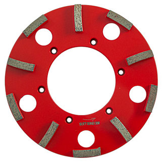 Schuurschijf 225mm EBS235.1 / 10 segm. Soft Rood