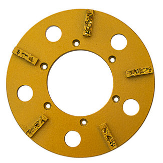 Pristis Schuurschijf 225mm EBS235.1 / 5 segm. Gemalen PKD Goud Pristis Schuurschijf 225mm EBS235.1 / 5 segm. Gemalen PKD Goud