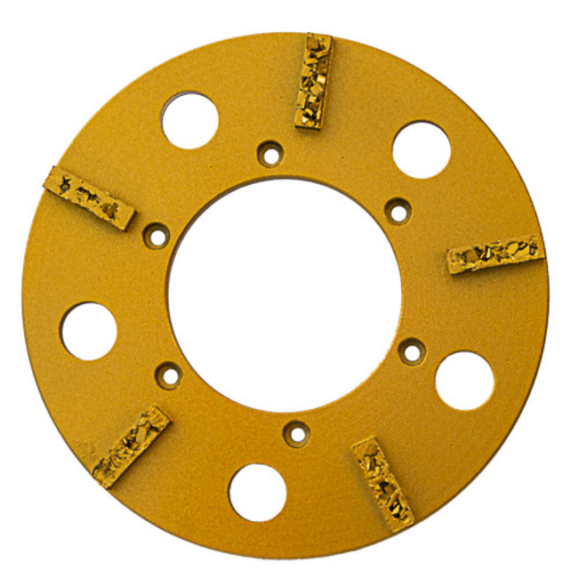 Schuurschijf 225mm EBS235.1 / 5 segm. Gemalen PKD Goud