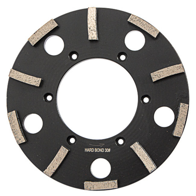 Schuurschijf 225mm EBS235.1 / 10 segm. Hard Zwart