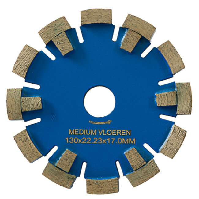 130/22,2x17,0mm Pristis vloerverwarming Medium Vloer / Blauw