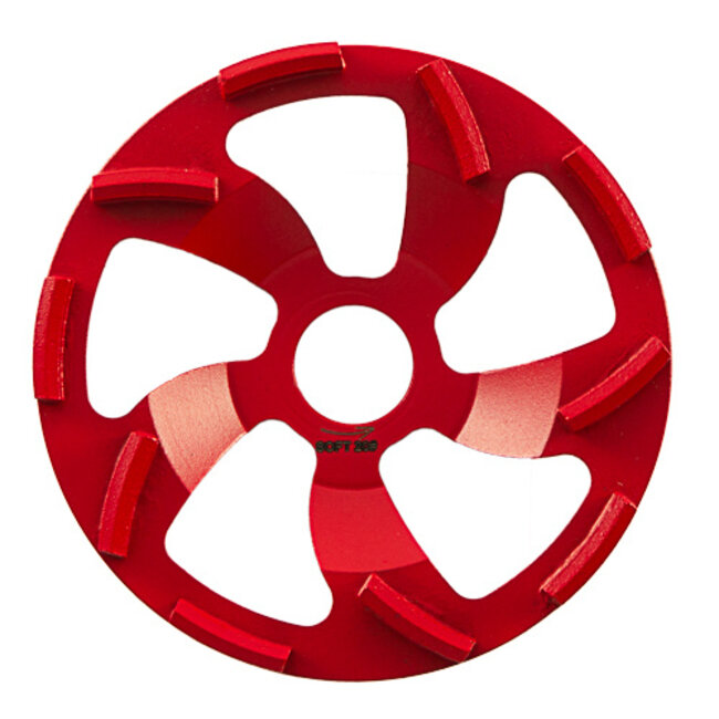 125/23,0/28,0mm Pristis komschijf Thermo-Jet Soft Rood FLEX