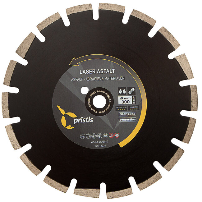 300/20,0 Pristis Lsr Asfalt 40x3,0x10 18S Zwart