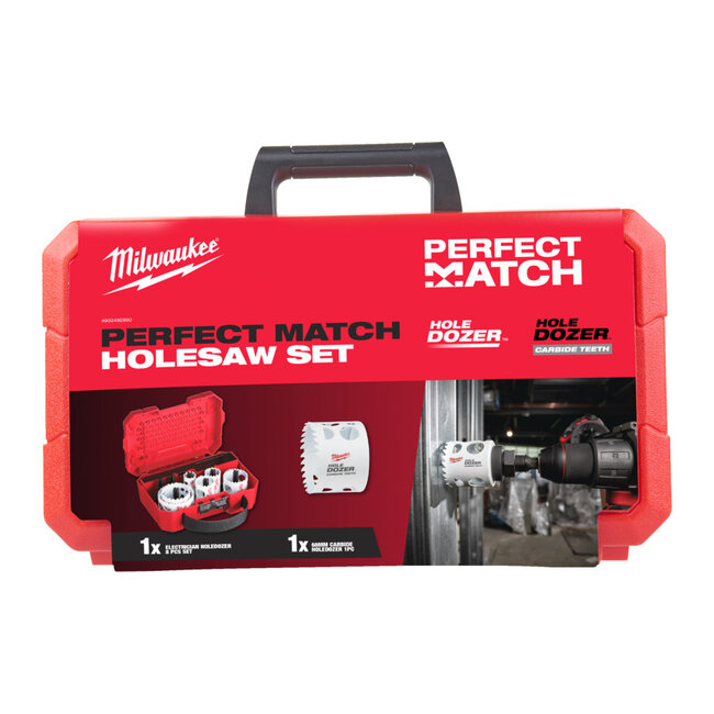 Milwaukee Perfect match deal 12 delige metalen gatzagenset