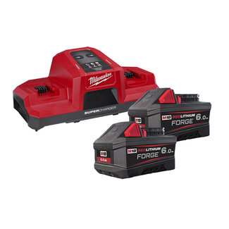 Milwaukee Milwaukee  M18FORGENRG-602DBSC 2 x 6,0Ah FORGE ACCU + LADER Milwaukee Milwaukee  M18FORGENRG-602DBSC 2 x 6,0Ah FORGE ACCU + LADER