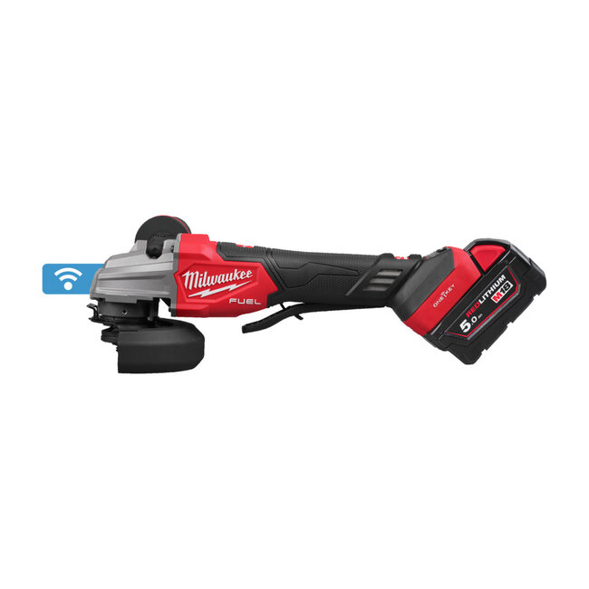 Milwaukee M18FSAGSVO125X-502X FUEL haakse slijpmachine125mm