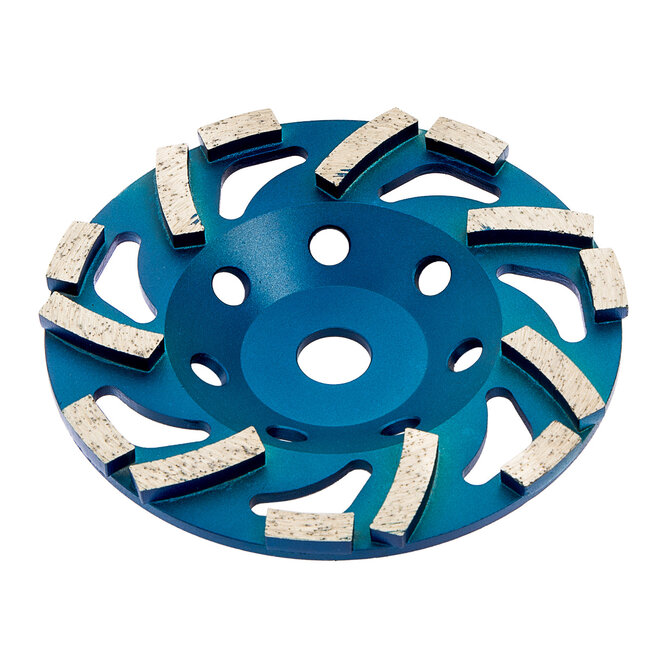 150/19,0mm Pristis komschijf Fan Cup segment Blauw Medium