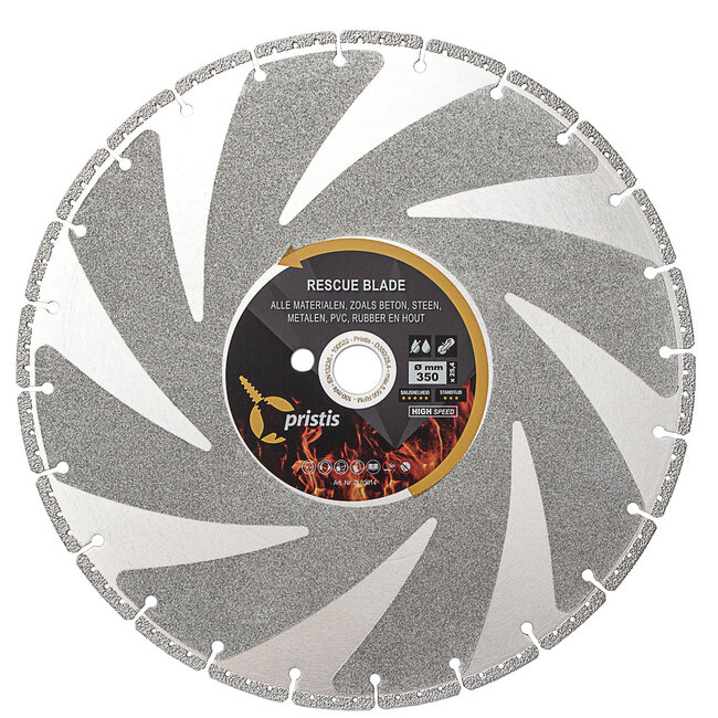 350/25,4 Pristis Rescue blade 3,4x8,0 24S #40 zijde topping