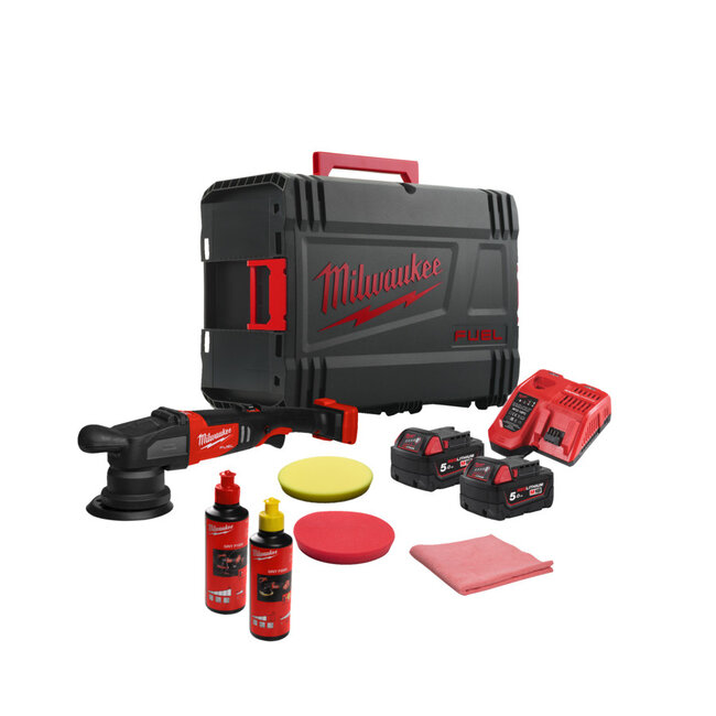 Milwaukee M18FROP15-502XKIT Fuel Polijstmachine 125mm/ 15mm