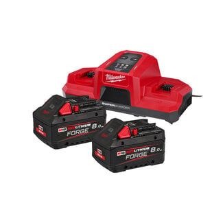 Milwaukee Milwaukee  M18FORGENRG-802DBSC 2 x 8,0Ah FORGE ACCU + LADER