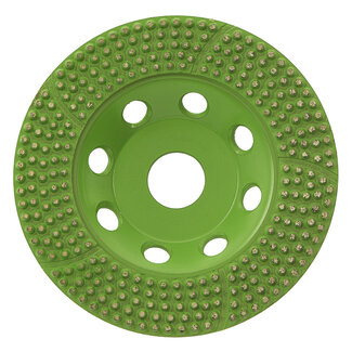 Pristis 125/22,2mm Pristis komschijf Poxy PKD noppen groen