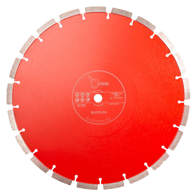 350/20,0mm Pristis Maxplus universeel rood motorslijper Xtra