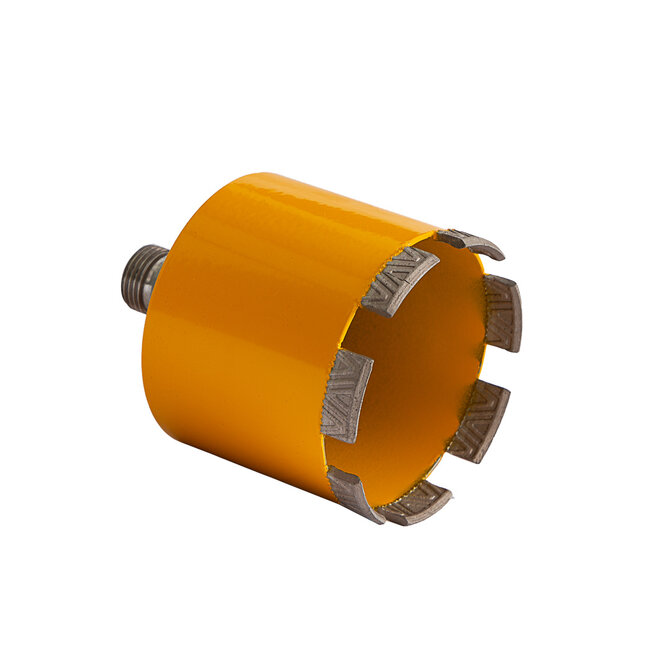 085/060 R1/2 Laser gel. diamant dznboor Dak geel - 7 Segm.