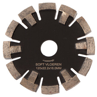 Pristis 120/22,2x16,0mm Pristis vloerverwarming Zachte Vloer / Zwart