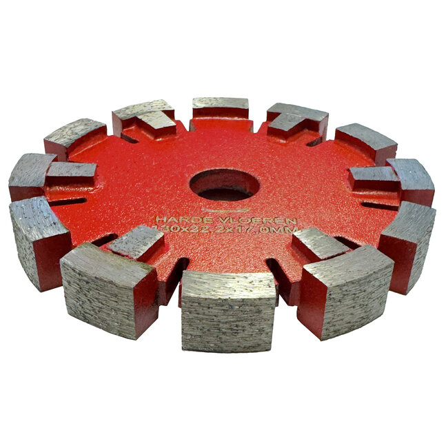 130/22,2x17,0mm Pristis vloerverwarming Harde Vloer / Rood