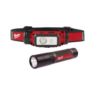 Milwaukee Milwaukee L4FMLED-301& L USB Hoofdlamp + zaklamp