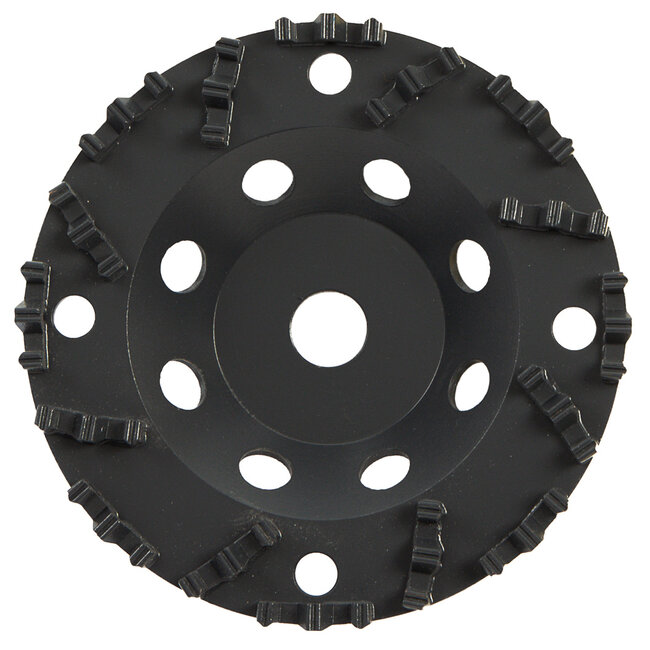 180/22,2mm Pristis komschijf 16 diamantpuntsegmenten Coating