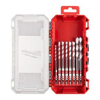 Milwaukee Milwaukee Multi materiaalboren set SHOCKWAVE  8 delig Milwaukee Milwaukee Multi materiaalboren set SHOCKWAVE  8 delig
