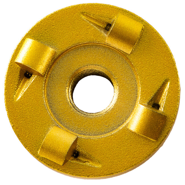 050/M14 Pristis komschijf 4 PKD segm. Medium Goud