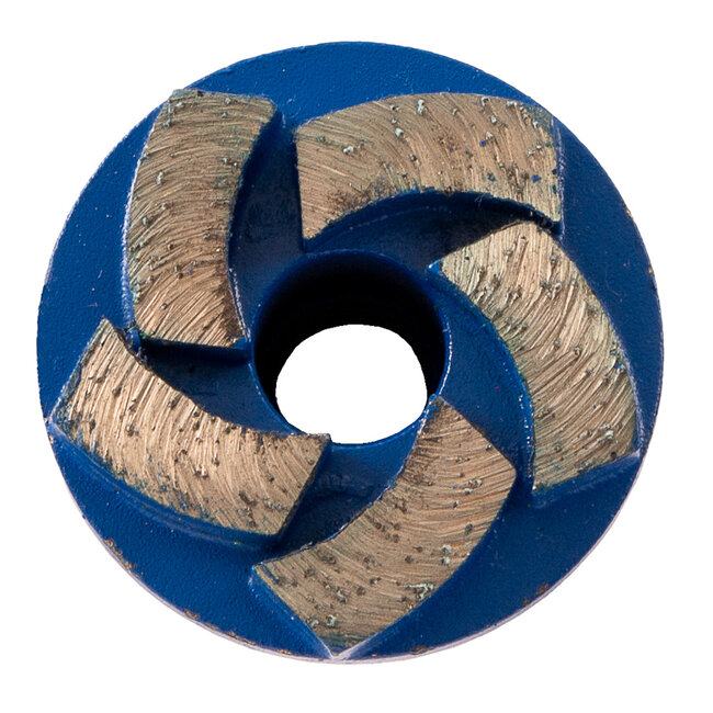 050/M14 Pristis komschijf waaier segm. Medium Blauw