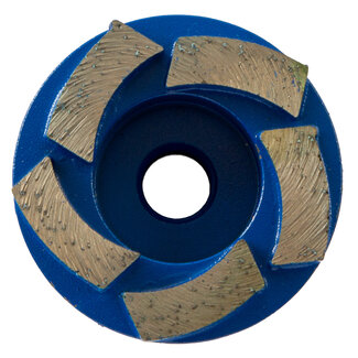 Pristis 060/M14 Pristis komschijf waaier segm. Medium Blauw