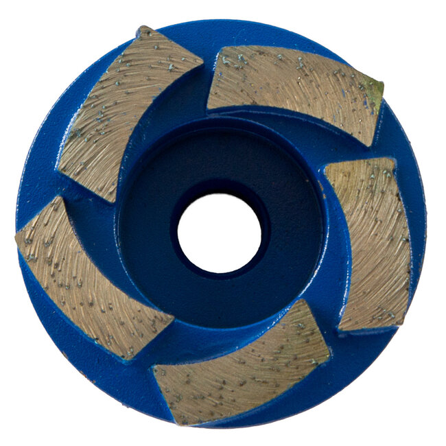 060/M14 Pristis komschijf waaier segm. Medium Blauw