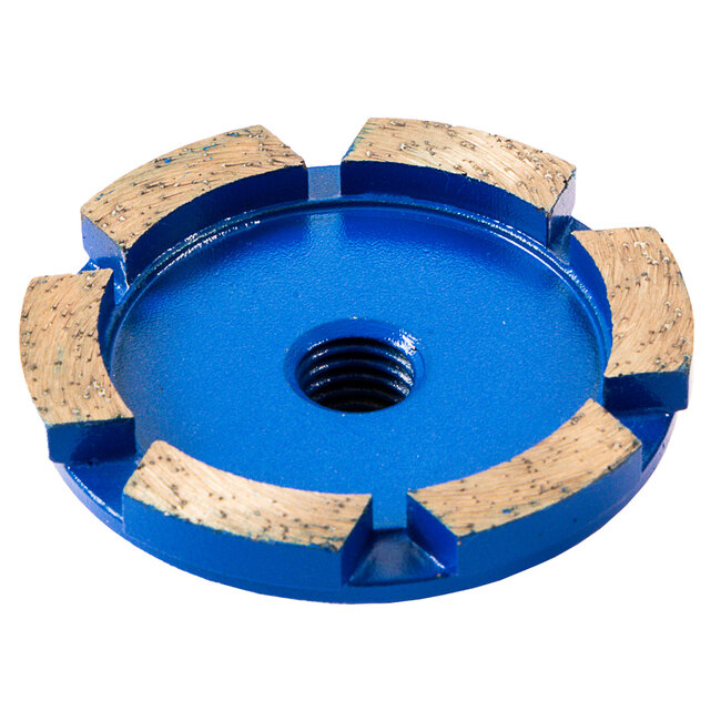 070/M14 Pristis komschijf 1 rij segm. Medium Blauw