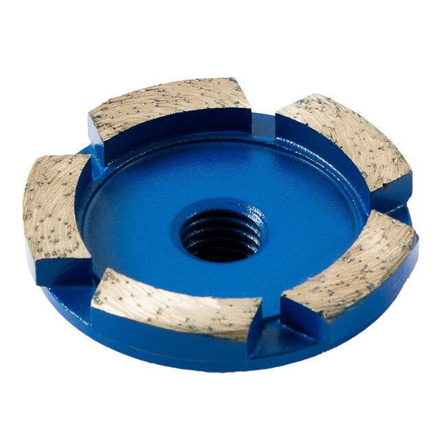 050/M14 Pristis komschijf 1 rij segm. Medium Blauw