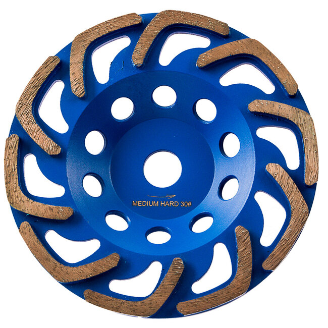 180/22,2mm Pristis komschijf Airjet Medium Blauw