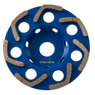 Pristis 125/22,2mm Pristis komschijf Airjet Medium Blauw