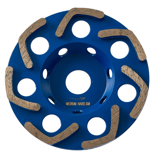 125/22,2mm Pristis komschijf Airjet Medium Blauw