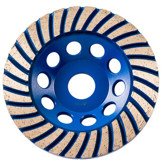 Pristis 125/22,2mm Pristis komschijf turbo Medium Blauw
