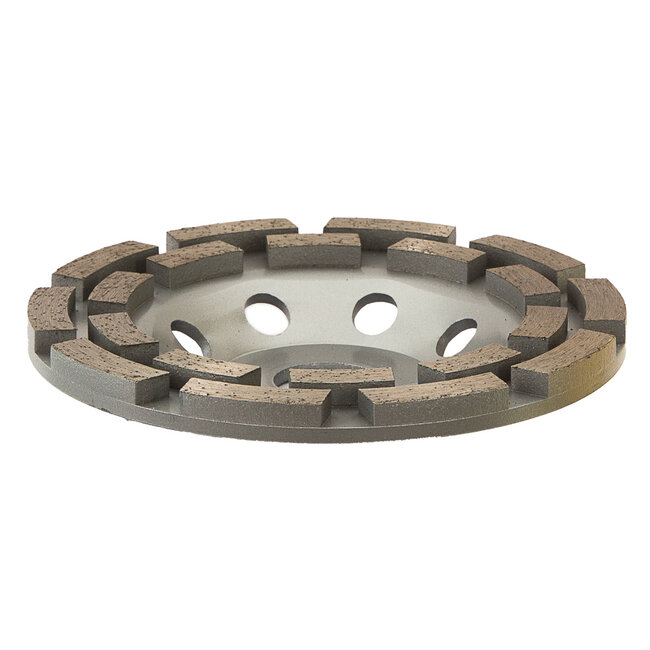 125/22,2mm Pristis komschijf 2 rij segm. ECO Medium Grijs