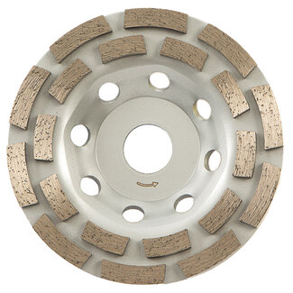 Pristis 125/22,2mm Pristis komschijf 2 rij segm. ECO Medium Grijs