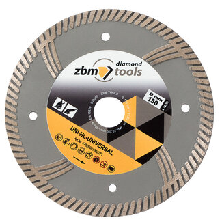 ZBM Diamondtools 150/22.23mm ZBM Sleuvenfreesblad Uni-HL-Universal