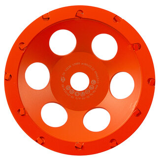 180/22,2mm TB komschijf 12 PKD segm. Small Oranje