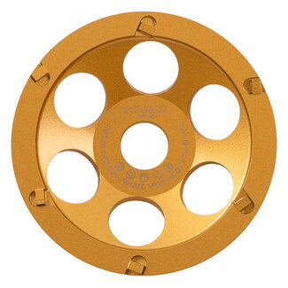 Toolbozz 125/22,2mm DMG komschijf 6 PKD segm. Goud