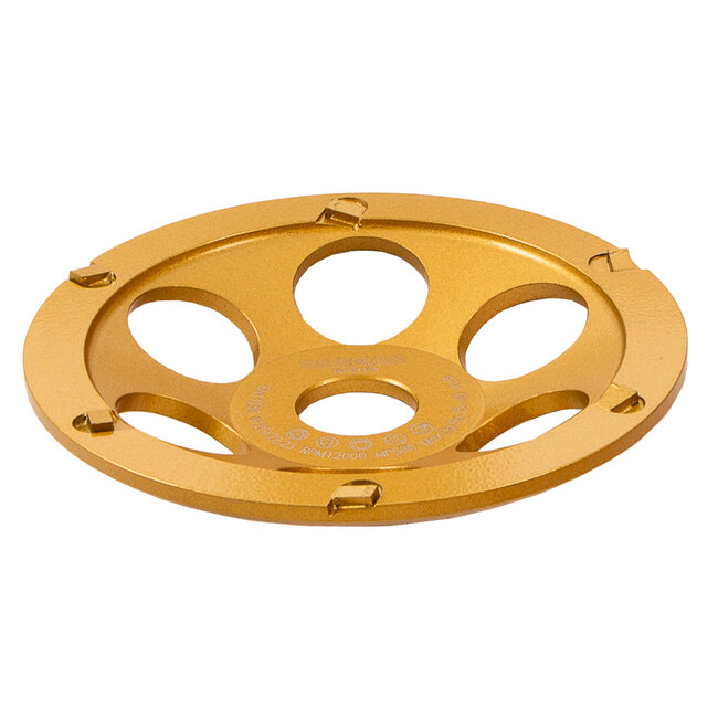 125/22,2mm DMG komschijf 6 PKD segm. Small Goud