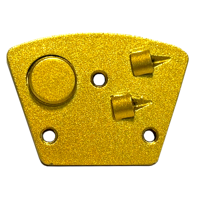 Schuurwings 2xPKD - 1xTCT DOP Blastrac 3xM6 - Goud Grof 1/4"