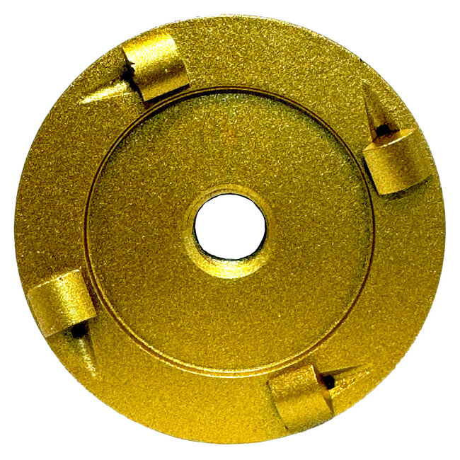 Pristis 070/M14 Pristis komschijf 4 PKD segm. Medium Goud