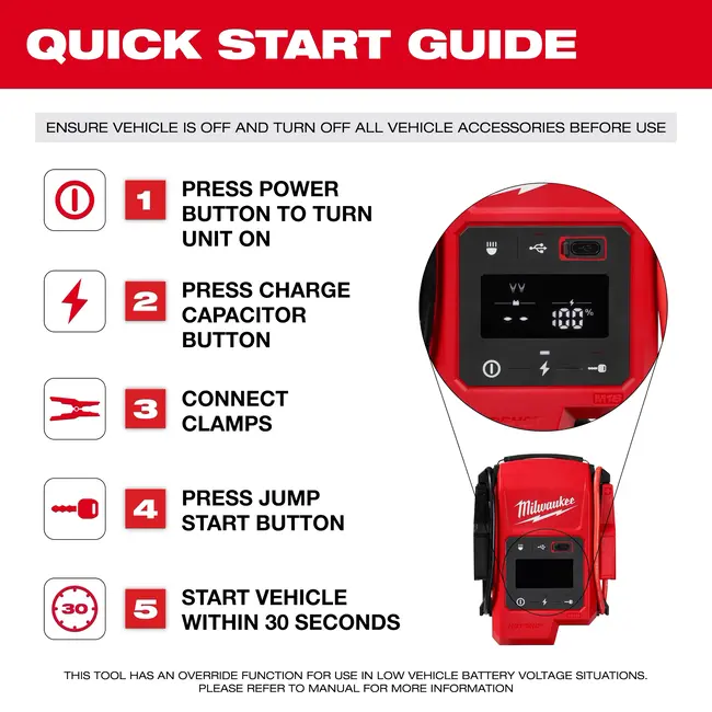 Milwaukee M18JS2000-0 Jump Starter