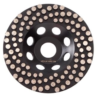Pristis 125/22,2mm Pristis komschijf SPIKE Epoxy Medium Zwart