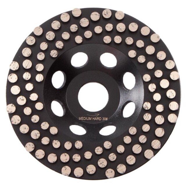 125/22,2mm Pristis komschijf SPIKE Epoxy Medium Zwart