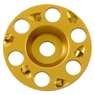 Pristis 125/22,2mm Pristis komschijf PKD segm. Puntig Agressief Goud